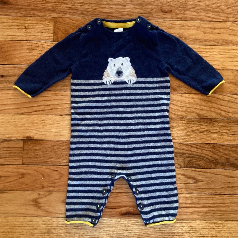 Mini Boden Cashmere Blend Romper